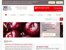 Tablet Screenshot of msa-haute-normandie.fr